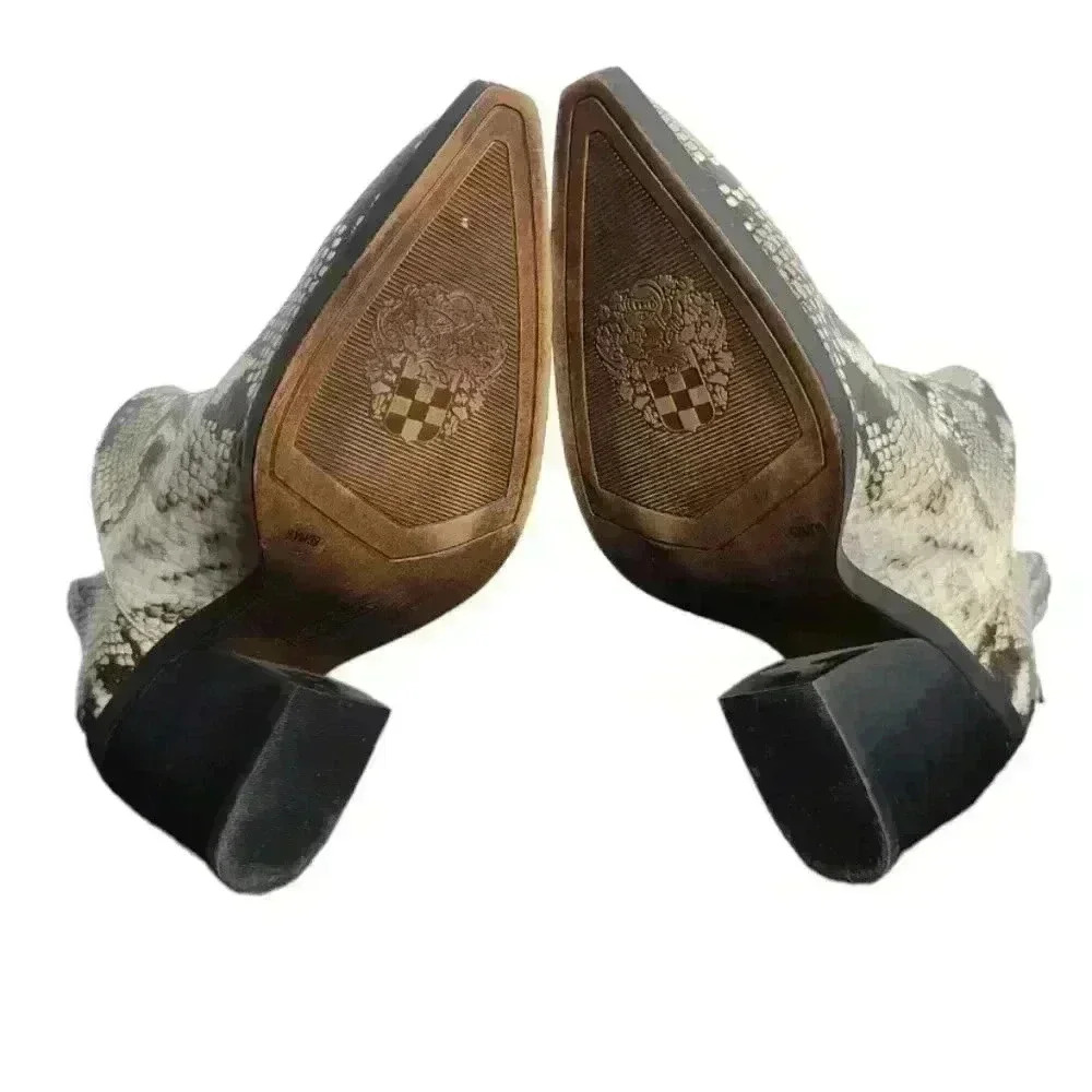 Vince Camuto NWOT Bibestie Snake Print Leather Booties Size 8.5 M/39 - Picture 8 of 15